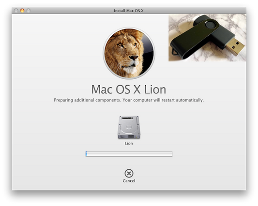 Bootable USB Drive Full Install Rescue Recovery Restore Mac OS X 10.7 Lion
