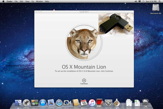 Bootable USB Drive Full Install Rescue Recovery Restore Mac OS X 8 Mountain Lion
